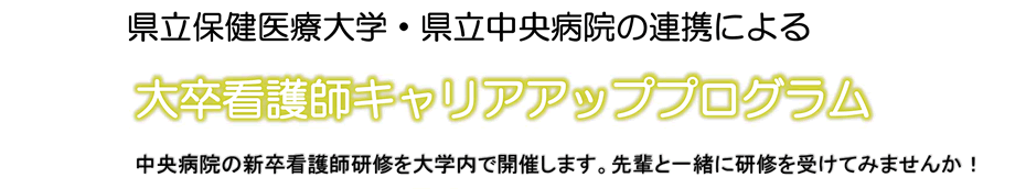 県立保健医療大学・県立中央病院の連携による大卒看護師キャリアアッププログラム